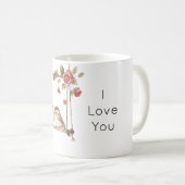 Mug Les roses aiment les oiseaux sur la balançoire de  (Devant droit)