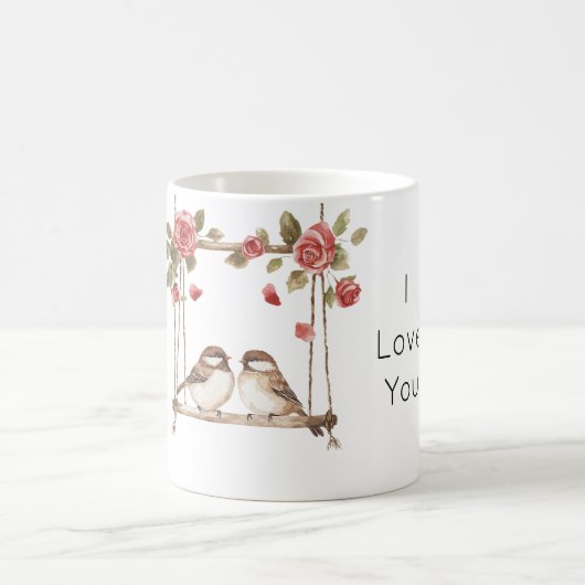 Mug Les roses aiment les oiseaux sur la balançoire de  (Centre)