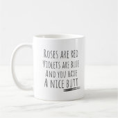 Mug Les Roses drôles sont Red Butt (Gauche)