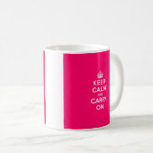 Mug Les roses indien gardent le calme et continuent (Devant droit)