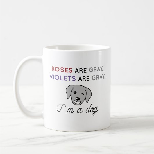 Mug Les roses sont gris (Gauche)