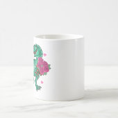 Mug Les roses sont Red Funny Dinosaur Saint Valentin (Centre)