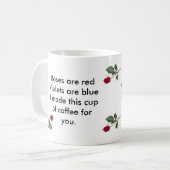 Mug Les roses sont rouges (Devant gauche)