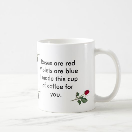 Mug Les roses sont rouges (Droite)