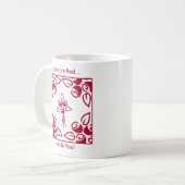 Mug Les roses sont rouges, l'amour c'est vous Chic Fle (Devant gauche)