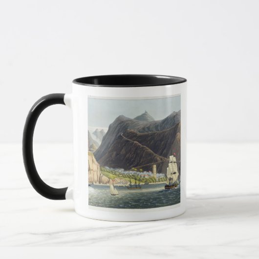 Mug Les routes, Ste.Hélène, gravée par Robert Havell ( (Gauche)