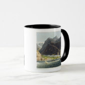 Mug Les routes, Ste.Hélène, gravée par Robert Havell ( (Devant droit)