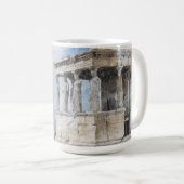 Mug Les ruines des sites antiques aquarelles à Athènes (Devant droit)