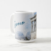 Mug Les ruines des sites antiques aquarelles à Athènes (Devant gauche)