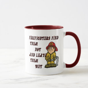 MUG LES SAPEURS-POMPIERS LES TROUVENT CHAUDS ET LES