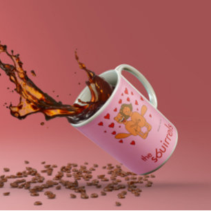 Mug Les Sbuirrels Ed et Mary Valentine