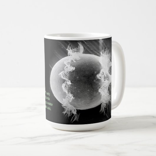 Mug Les scientifiques disent ... Image à brosse et mic (Devant droit)