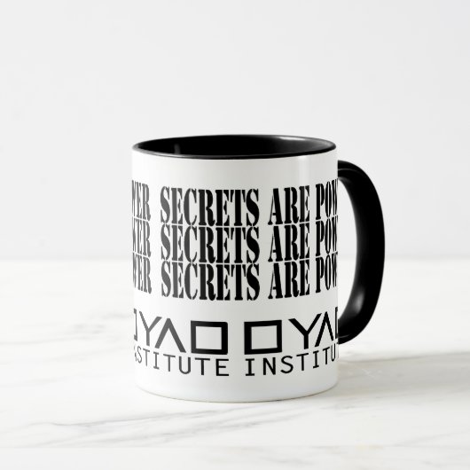 Mug Les secrets sont puissance - institut de dyade - (Devant droit)