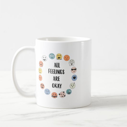 Mug Les sentiments sont bons Enseignant Psychologue Co (Gauche)