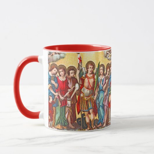 Mug Les Sept Archanges (CP 001; Chromolithographe) (Gauche)