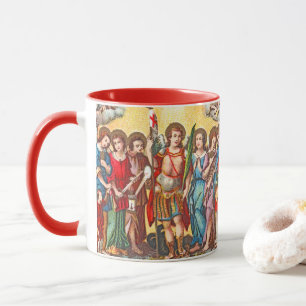 Mug Les Sept Archanges (CP 001; Chromolithographie)