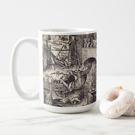 Mug Les Sept Péchés Mortels - Envy (Avec donut)