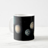 Mug Les Sept Planètes De La Taille De La Terre De Trap (Devant gauche)