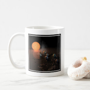 Mug Les Sept Planètes De Trappist-1 En Orbite Autour D
