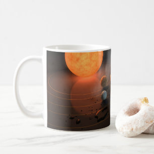 Mug Les Sept Planètes De Trappist-1 En Orbite Autour D