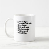 Mug Les Sept Vertus Comme Rendu Populaire Par La Bible (Gauche)