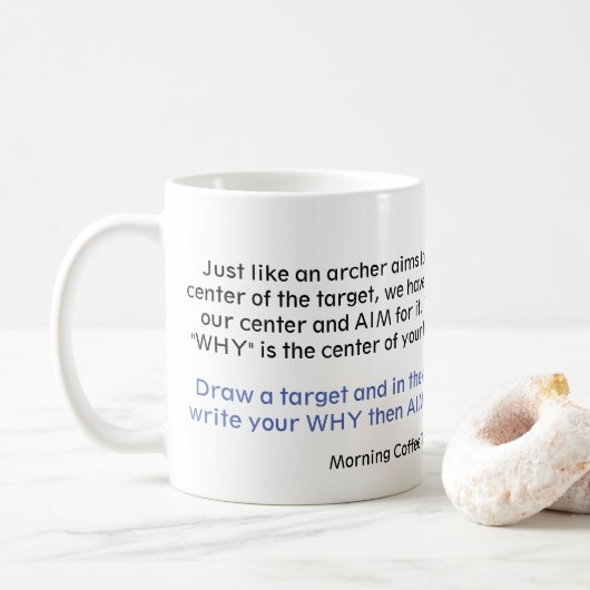 Mug Les séries de café de matin "savent le votre (Avec donut)