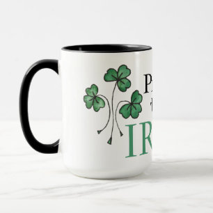 Mug Les Shamrocks verts fiers d'être irlandais Ringer 