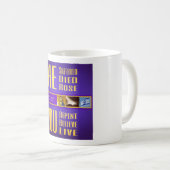 Mug Les signes bibliques ITH "IL est mort - VOUS (Devant droit)