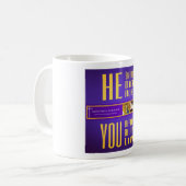 Mug Les signes bibliques ITH "IL est mort - VOUS (Devant gauche)
