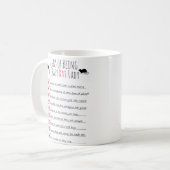 Mug Les signes d'être une folle dame (Devant gauche)