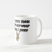 Mug Les singes volent mes sous-vêtements ! (Devant droit)