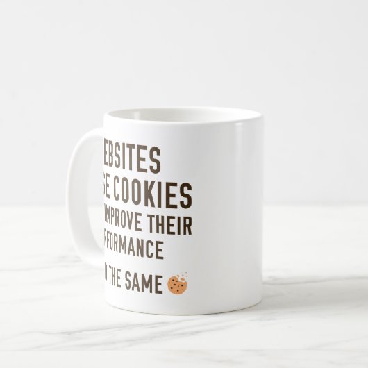 Mug Les sites Web utilisent des cookies (Devant gauche)