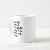Mug Les Six Pièces Du Jeu D'Échecs (Devant gauche)