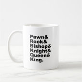 Mug Les Six Pièces Du Jeu D'Échecs (Gauche)