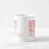 Mug Les Snacks De Coupe Sont Ma Langue D'Amour (Centre)