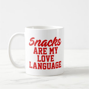 Mug Les snacks sont mon langage de l'amour