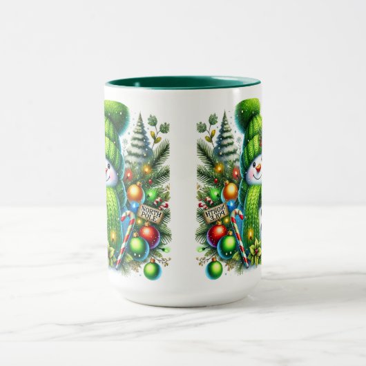 Mug Les Snowmen Pour Les Vacances (Centre)