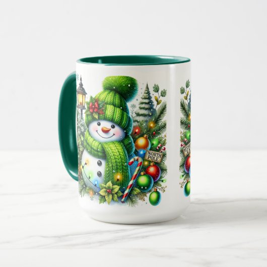Mug Les Snowmen Pour Les Vacances (Devant gauche)