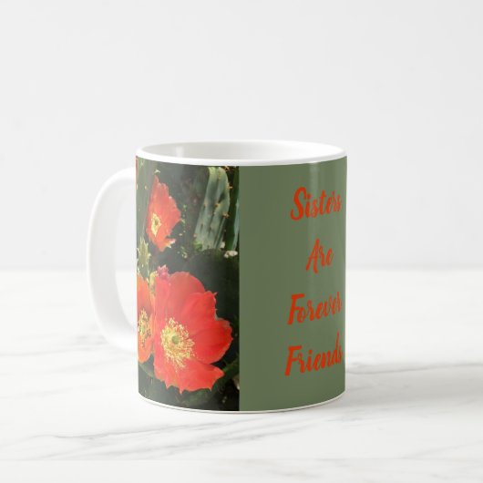 Mug Les soeurs du sud-ouest sont une fleur de cactus é (Devant gauche)
