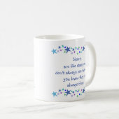 Mug Les soeurs sont comme les étoiles Citation personn (Devant droit)