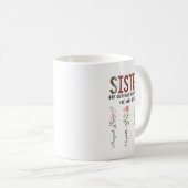 Mug Les Soeurs Sont Différentes Fleur - Noms Personnal (Devant droit)