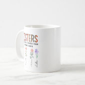 Mug Les Soeurs Sont Différentes Fleur - Noms Personnal (Devant gauche)
