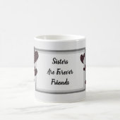 Mug Les soeurs sont pour toujours des amis Coeurs roug (Centre)