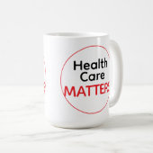 Mug Les soins de santé IMPORTENT (Devant droit)
