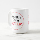 Mug Les soins de santé IMPORTENT (Devant gauche)
