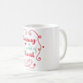 Mug Les soins infirmiers sont une oeuvre de coeur (Devant droit)