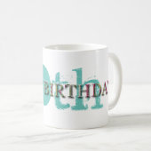 Mug Les soixantième lettres heureuses d'anniversaire (Devant droit)