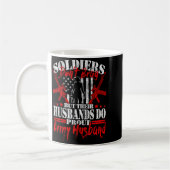 Mug Les soldats ne se vantent pas mari de l'armée fier (Gauche)