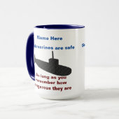 Mug Les sous-marins sont sûrs (Devant gauche)