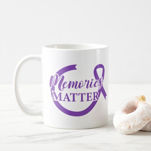 Mug Les souvenirs de sensibilisation d'Alzheimer compt (Avec donut)
